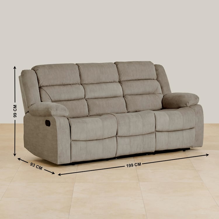 Cairo NXT Fabric 3+2 Seater Recliner Set - Greige