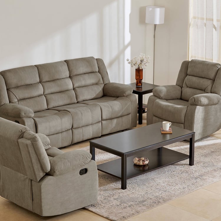Cairo NXT Fabric 3+1+1 Seater Recliner Set - Greige