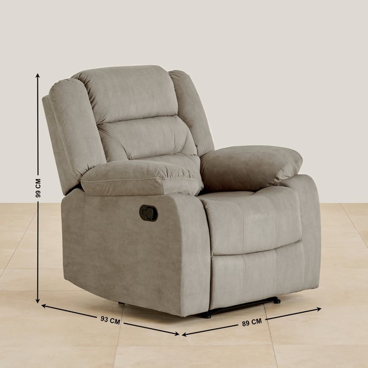 Cairo NXT Fabric 3+1+1 Seater Recliner Set - Greige