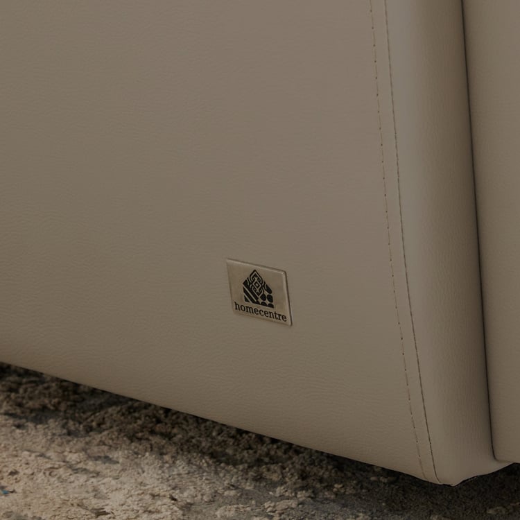 Torino Half Leather 1-Seater Recliner - Grey