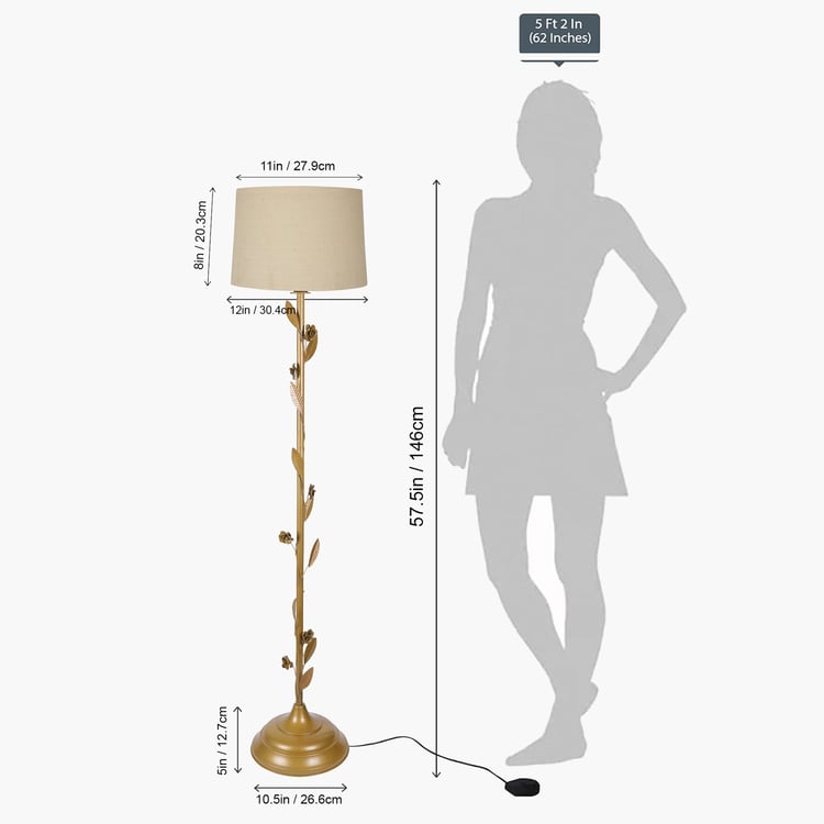 HOMESAKE Metal Floor Lamp