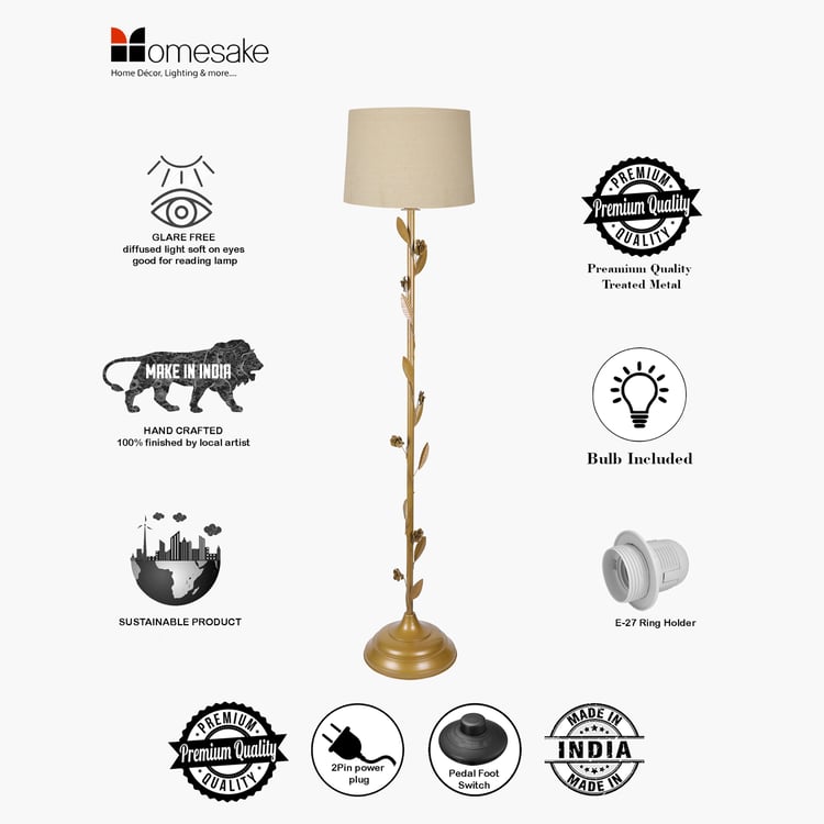 HOMESAKE Metal Floor Lamp