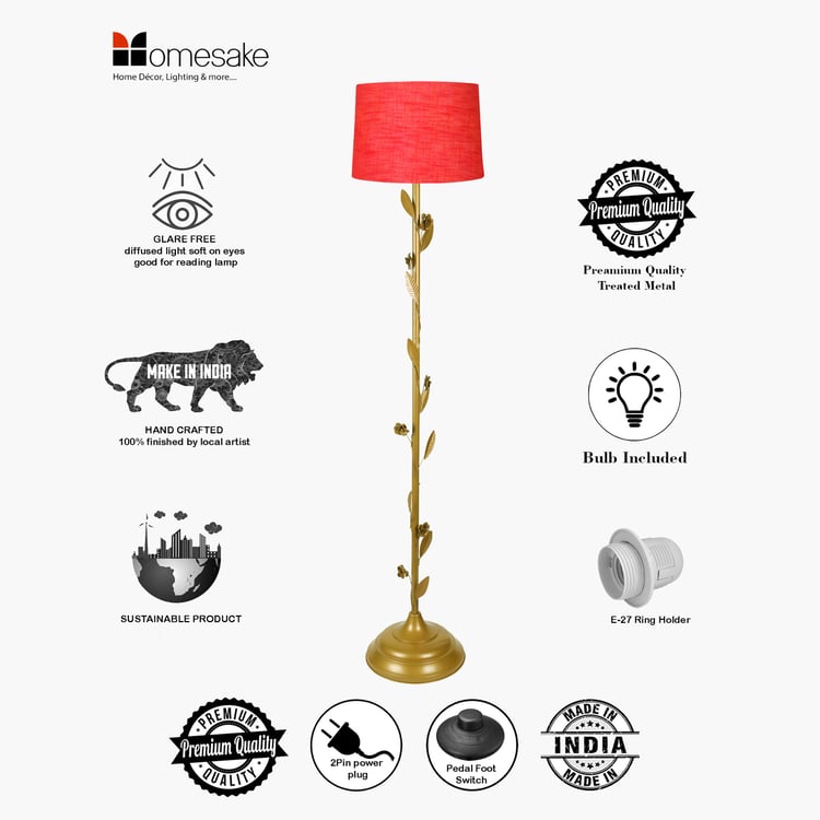 HOMESAKE Metal Floor Lamp
