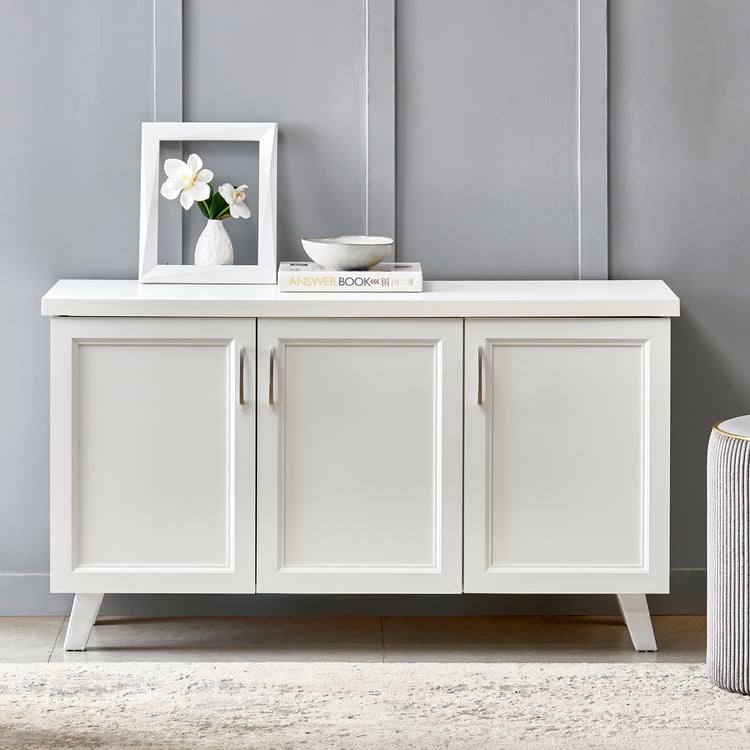 Helios Alton 15 Pairs Shoe Cabinet - White