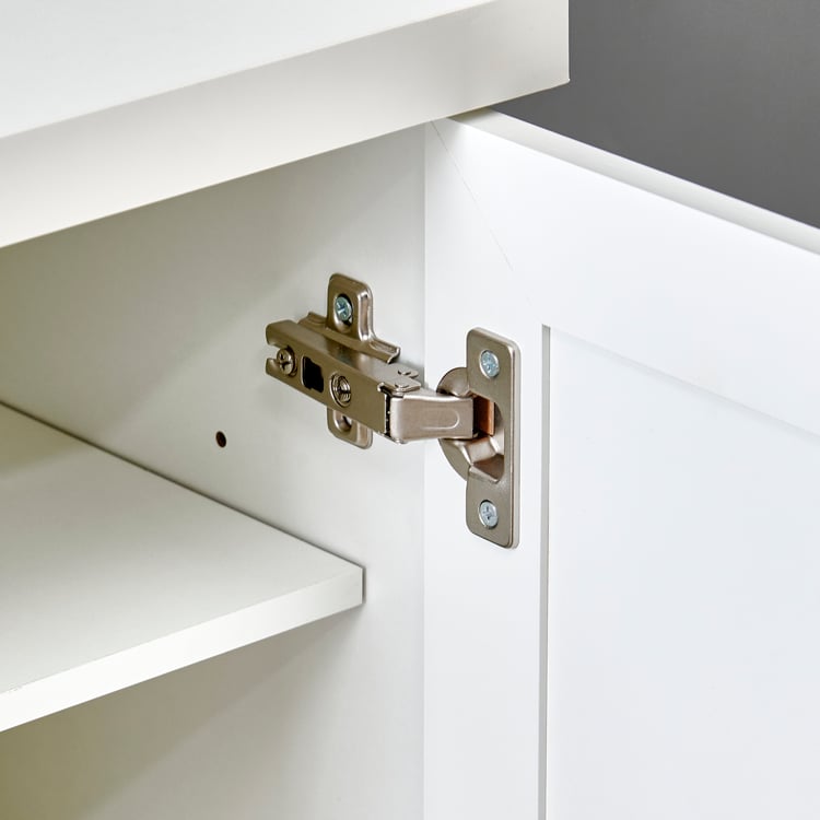 Helios Alton 15 Pairs Shoe Cabinet - White