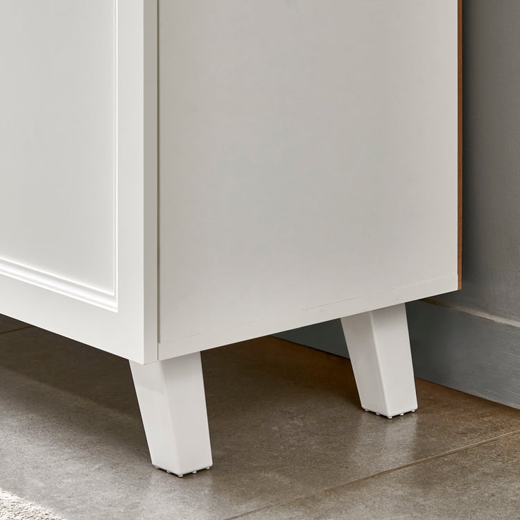 Helios Alton 15 Pairs Shoe Cabinet - White