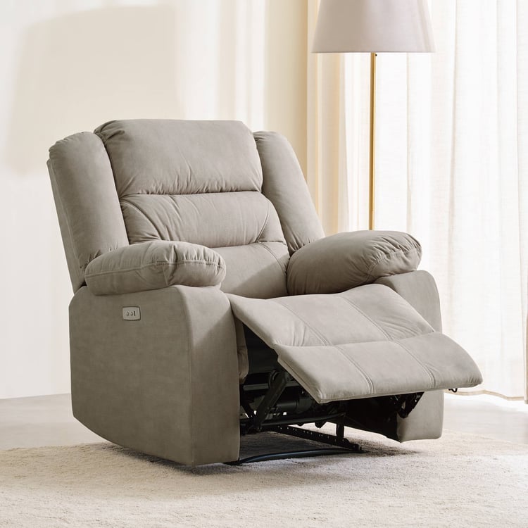 Cairo NXT Fabric 1-Seater Electric Recliner - Greige