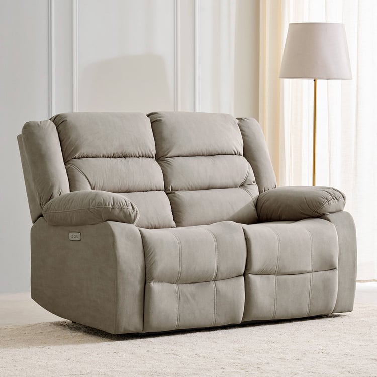 Cairo NXT Fabric 2-Seater Electric Recliner - Greige