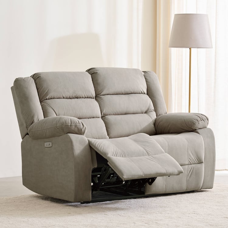 Cairo NXT Fabric 2-Seater Electric Recliner - Greige