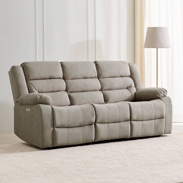 Cairo NXT Fabric 3-Seater Electric Recliner - Greige