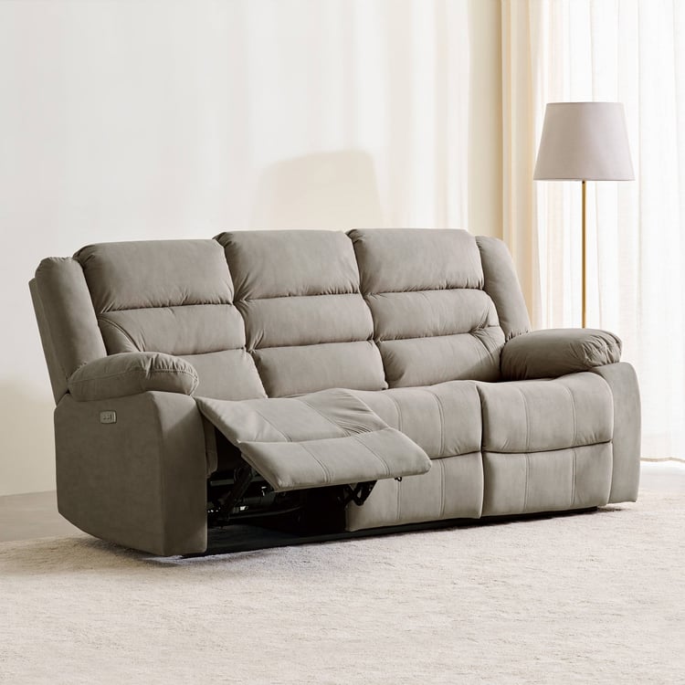 Cairo NXT Fabric 3-Seater Electric Recliner - Greige