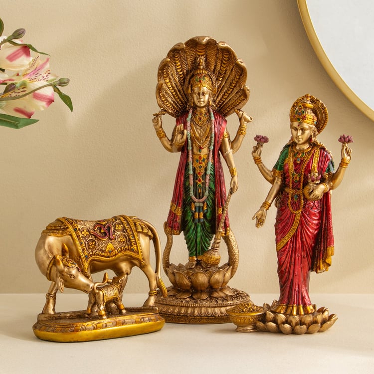 Corsica Ananta Polyresin Standing Lakshmi Figurine