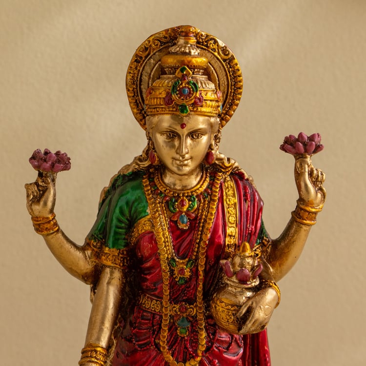 Corsica Ananta Polyresin Standing Lakshmi Figurine