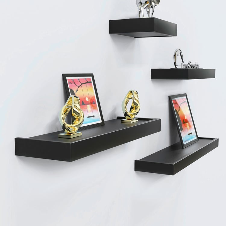 HOME SPARKLE Set of 4 DIY Cubic Wall Shelves