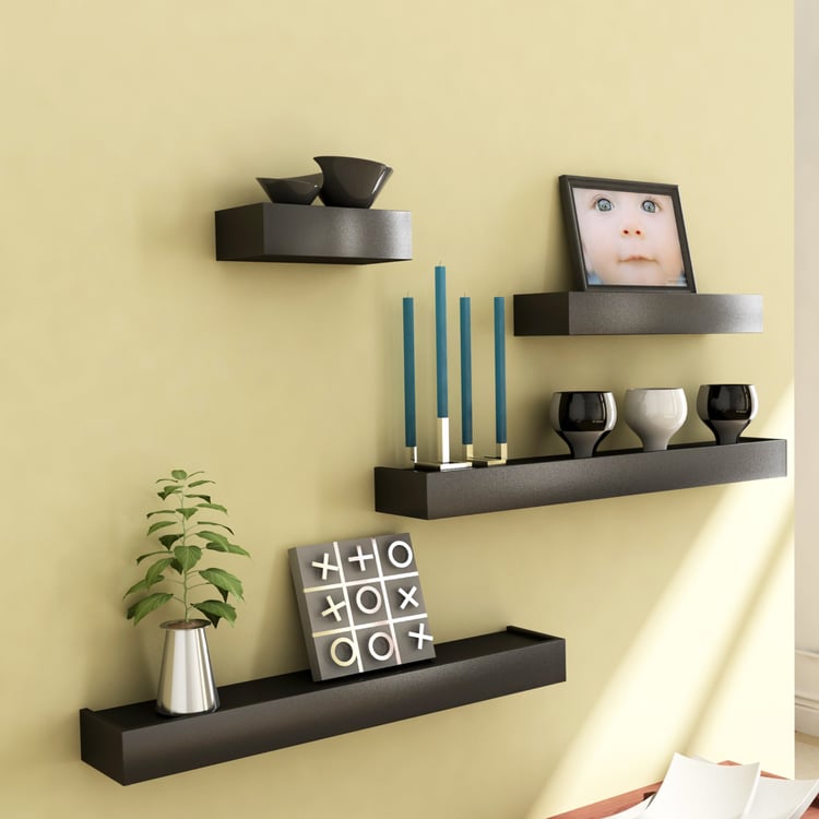 HOME SPARKLE Set of 4 DIY Cubic Wall Shelves