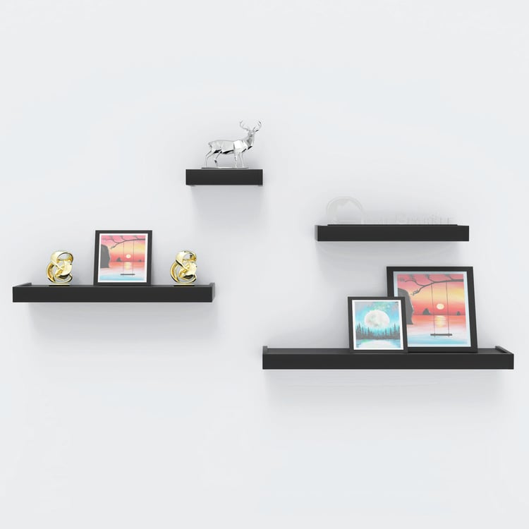 HOME SPARKLE Set of 4 DIY Cubic Wall Shelves
