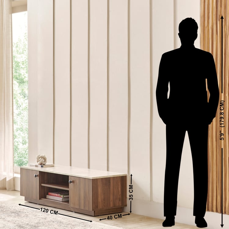 Helios Addison Compact TV Unit - Brown