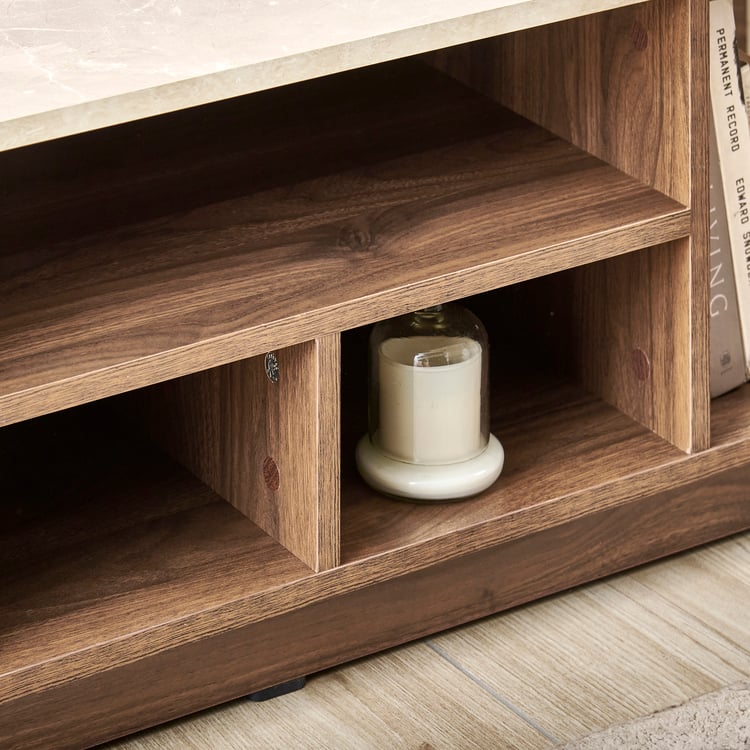 Helios Addison Open TV Unit - Brown