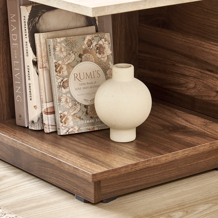 Helios Addison Open TV Unit - Brown