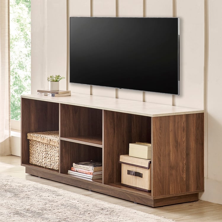 Helios Addison Open TV Unit - Brown