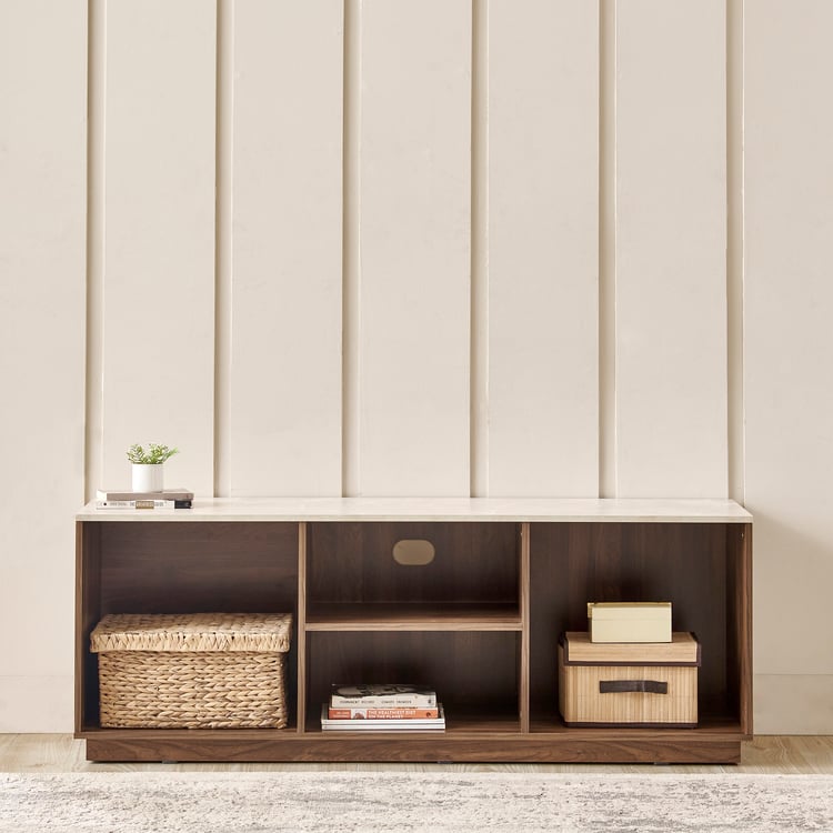 Helios Addison Open TV Unit - Brown