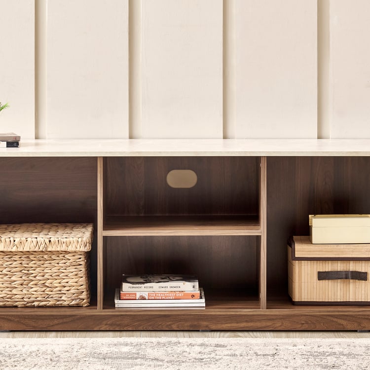 Helios Addison Open TV Unit - Brown