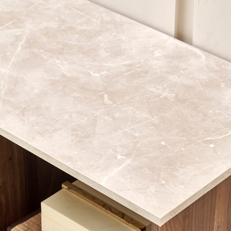 Helios Addison Open TV Unit - Brown