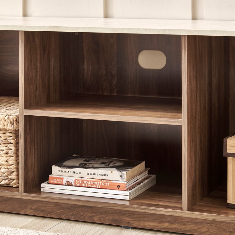 Helios Addison Open TV Unit - Brown