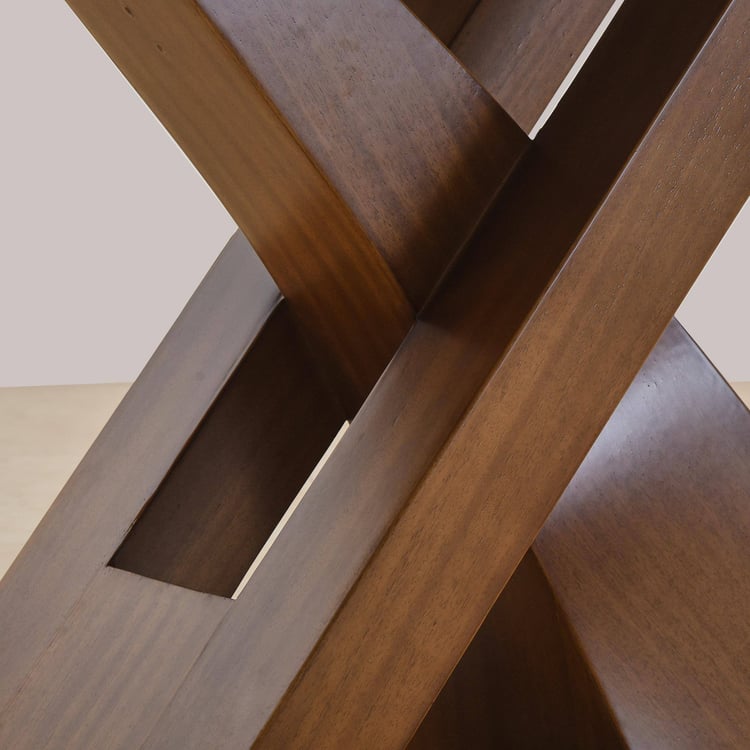 Prince NXT Faux Marble Top 6-Seater Dining Set with Chairs - White