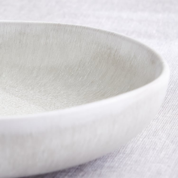 Natura Latte Stoneware Deep Dish - 22cm