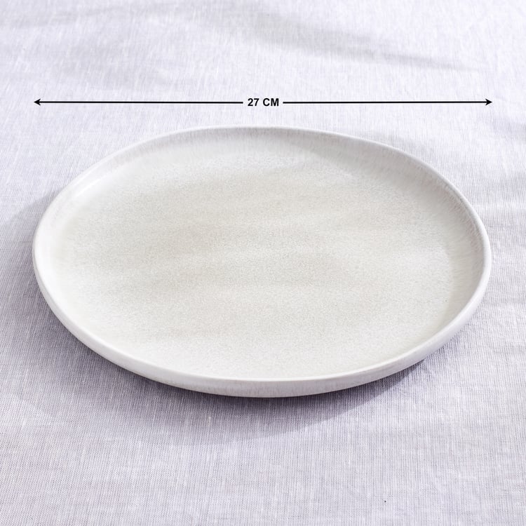 Natura Latte Stoneware Dinner Plate - 27cm