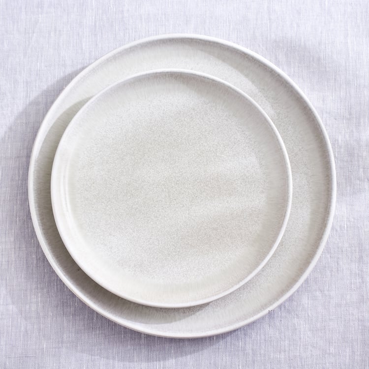 Natura Latte Stoneware Side Plate - 21cm