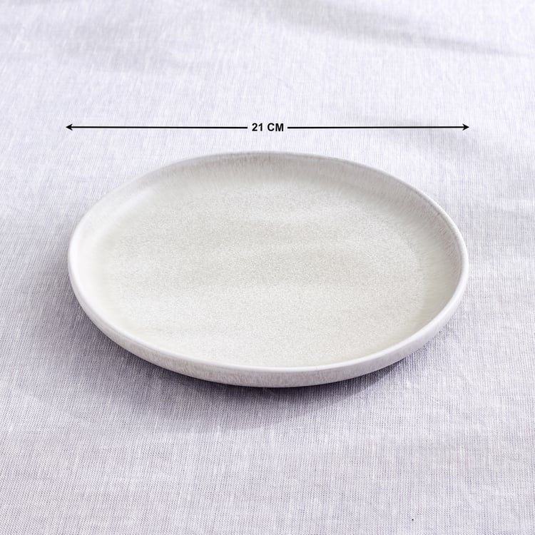 Natura Latte Stoneware Side Plate - 21cm