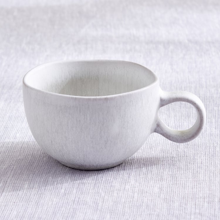 Natura Latte Stoneware Cup and Saucer - 400ml