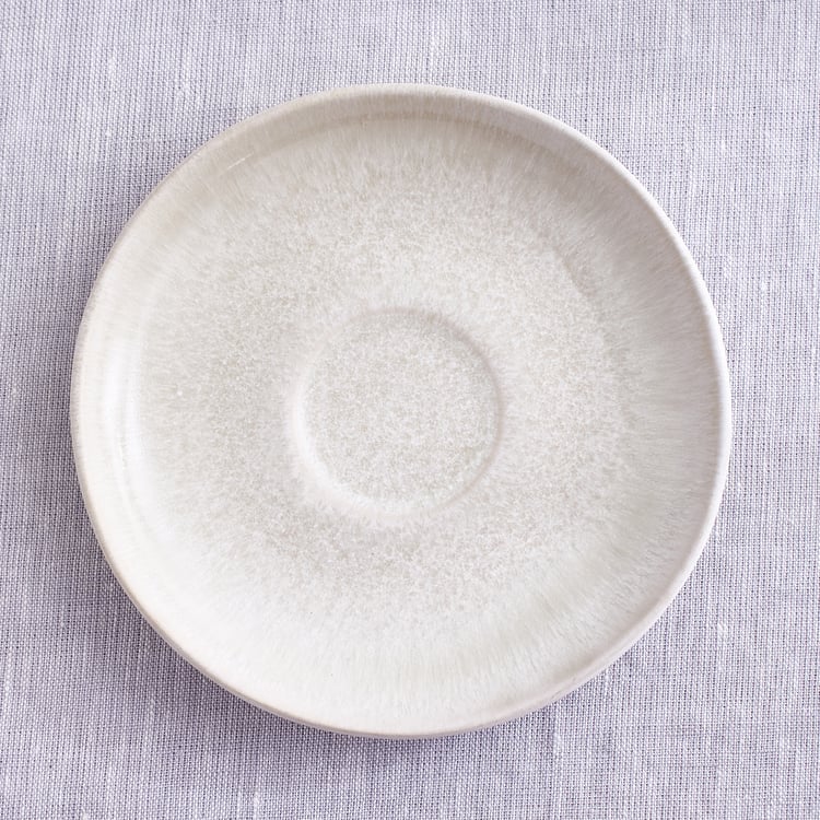 Natura Latte Stoneware Cup and Saucer - 400ml