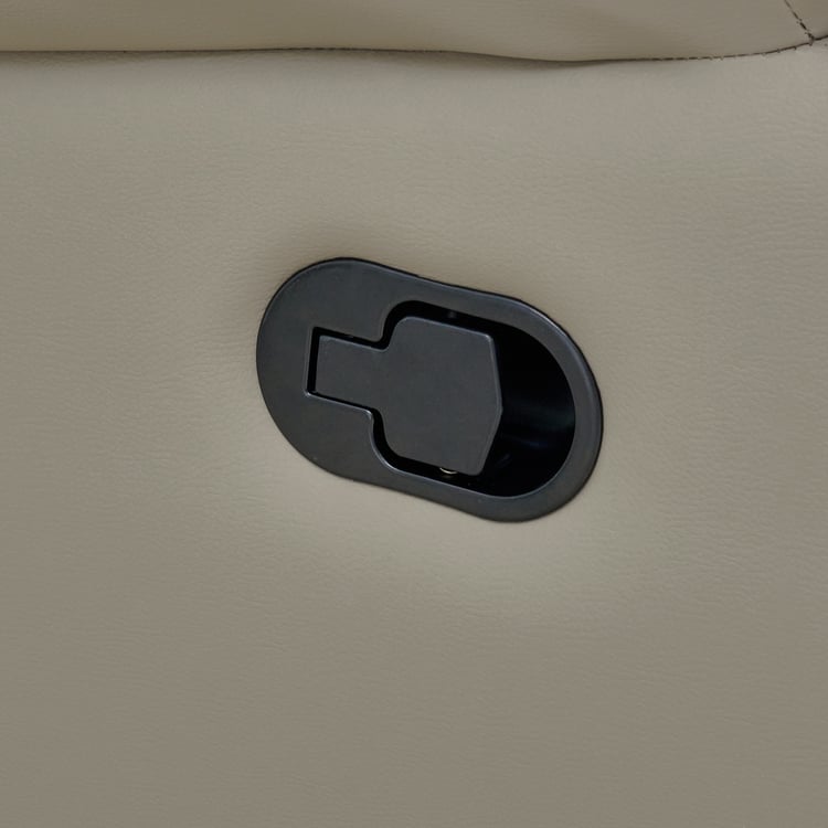 Torino Faux Leather 2-Seater Recliner - Grey