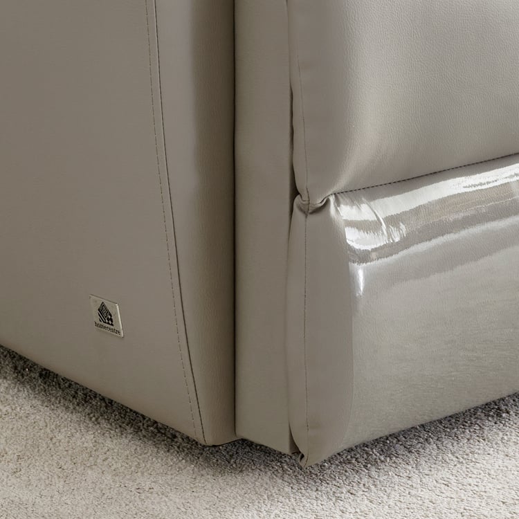 Torino Faux Leather 3-Seater Electric Recliner - Grey