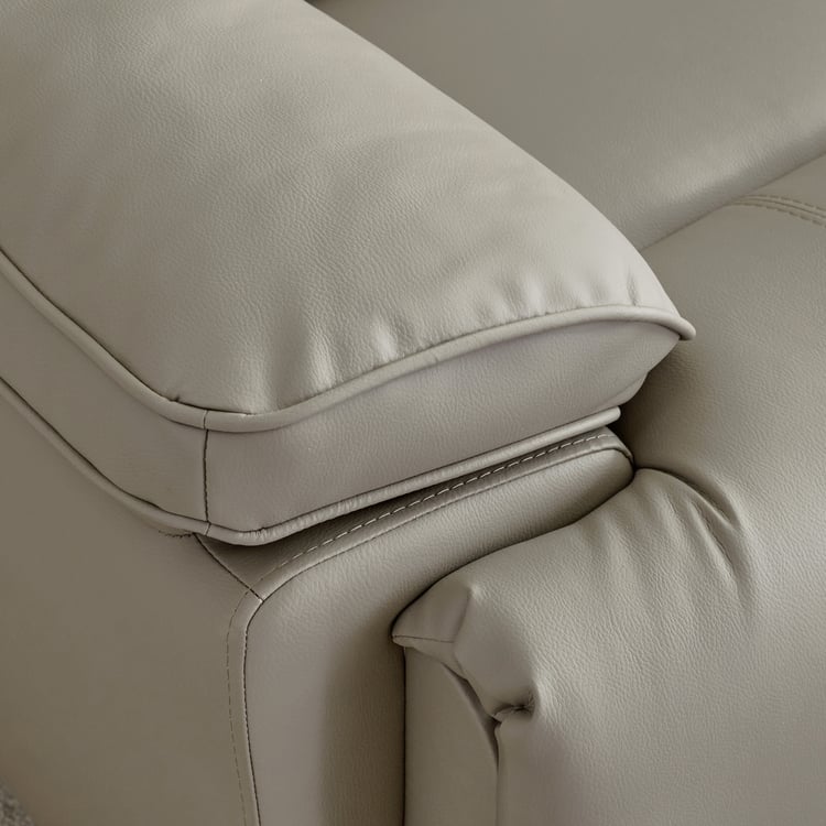 Torino Faux Leather 3-Seater Electric Recliner - Grey