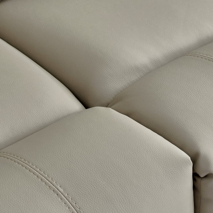 Torino Faux Leather 3-Seater Electric Recliner - Grey