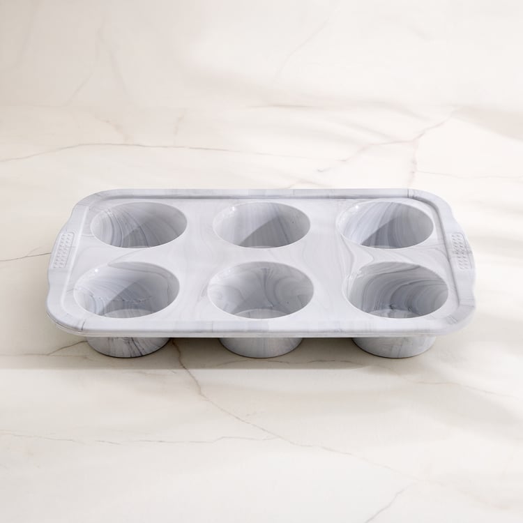 Bakers Pride Floura Silicone 6 Cups Muffin Pan