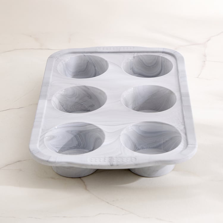 Bakers Pride Floura Silicone 6 Cups Muffin Pan