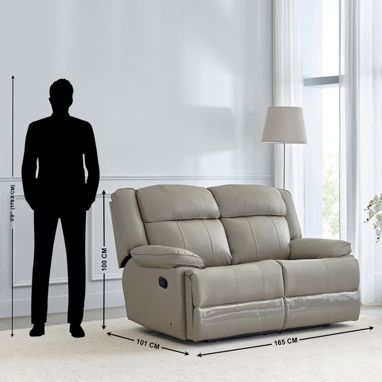 Torino Faux Leather 3+2 Seater Recliner - Grey