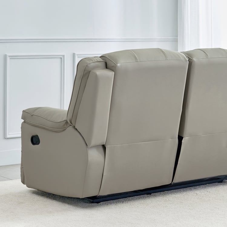 Torino Faux Leather 3+1+1 Seater Recliner - Grey