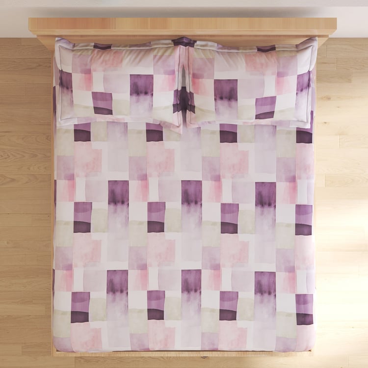 Mystic Garden Whinfell Cotton 180TC Printed 3Pcs Super King Bedsheet Set