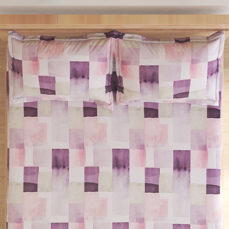 Mystic Garden Whinfell Cotton 180TC Printed 3Pcs Super King Bedsheet Set