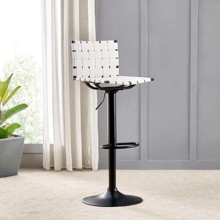 Sterling Swivel Bar Chair - White