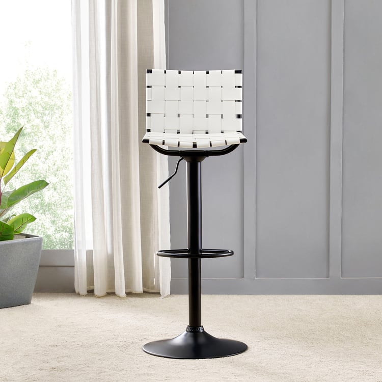 Sterling Swivel Bar Chair - White