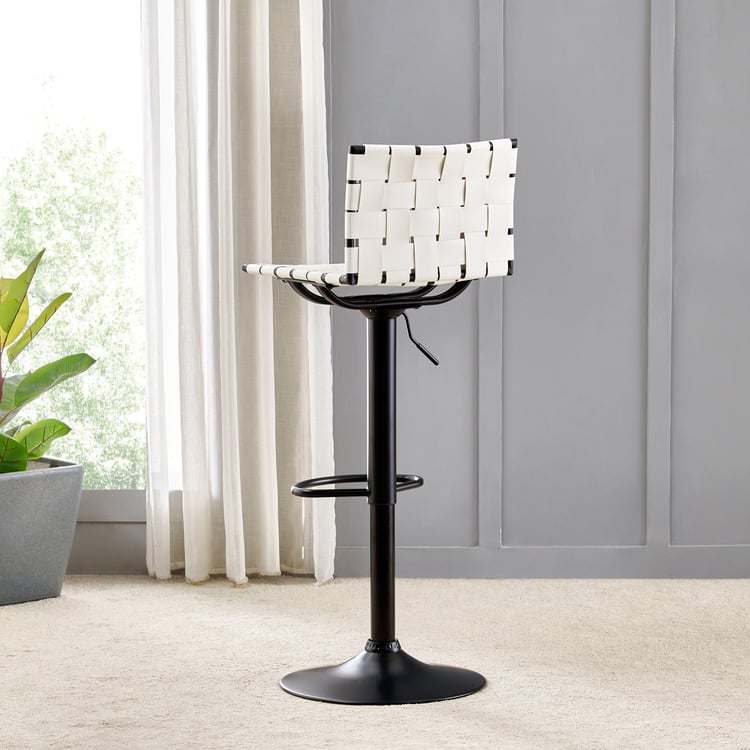 Sterling Swivel Bar Chair - White