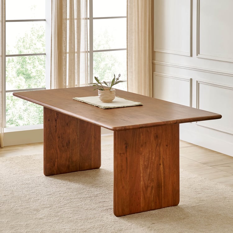 Havana NXT Acacia Wood 6-Seater Dining Table - Brown