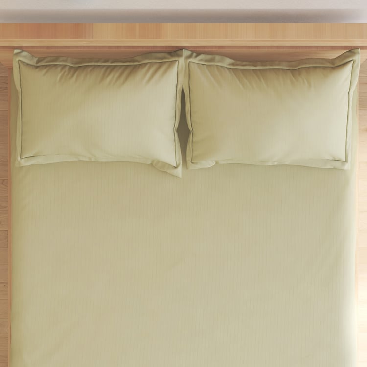 Campbell Sateen Cotton 210TC Striped 3Pcs Super King Bedsheet Set